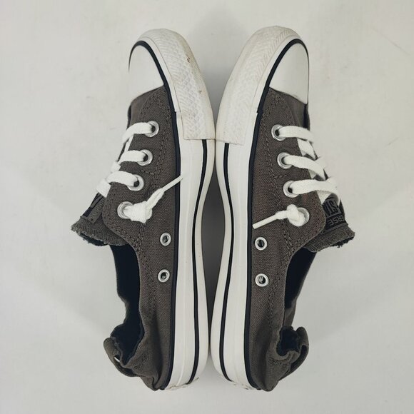 Converse Women's Chuck Taylor All Star Gray Canvas Shoes Size 7 - Picture 5 of 9